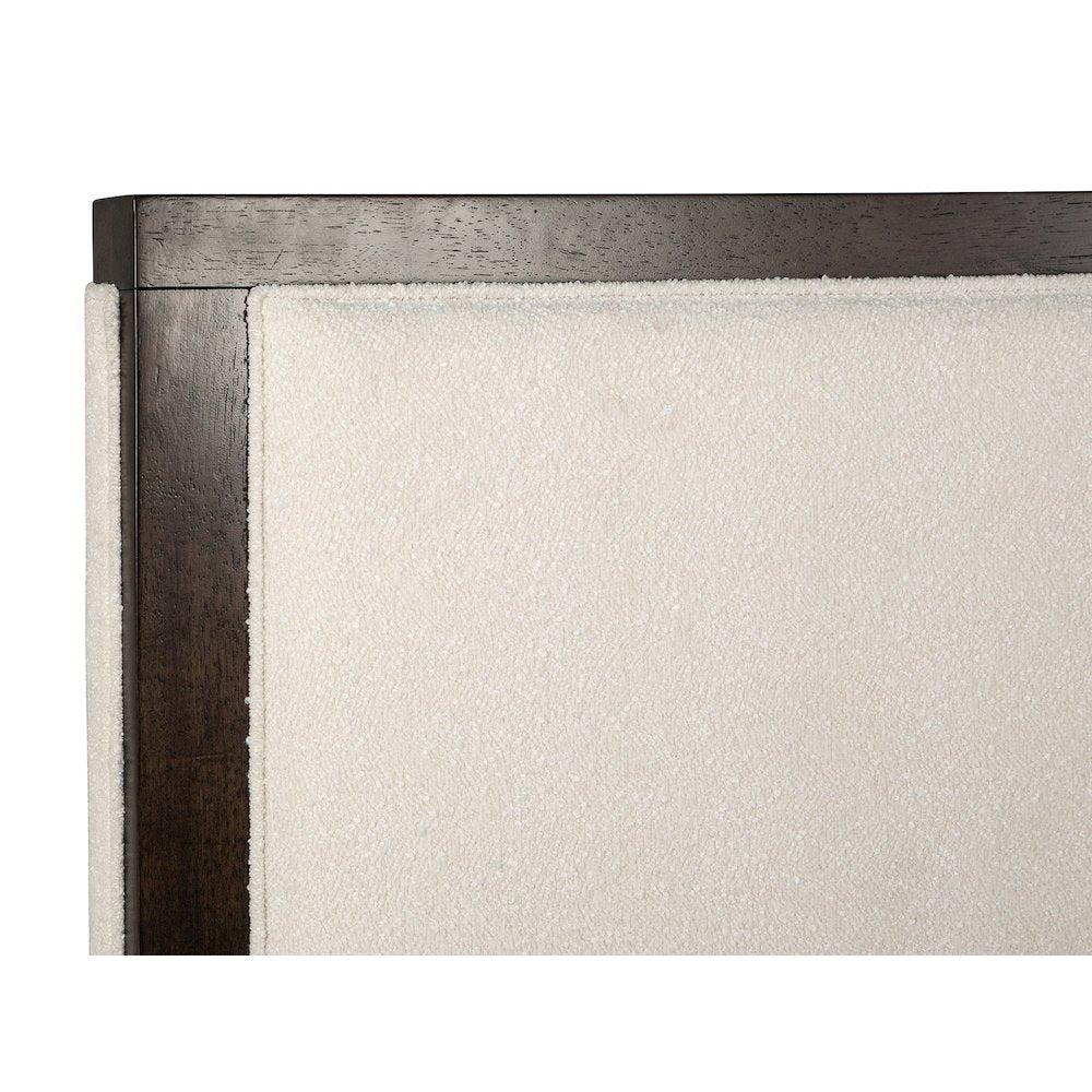 Rowan Espresso King Upholstered Panel Bed