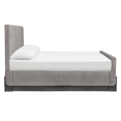 Kinsley Black Heron King Upholstered Panel Bed