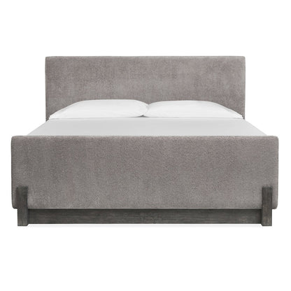 Kinsley Black Heron King Upholstered Panel Bed