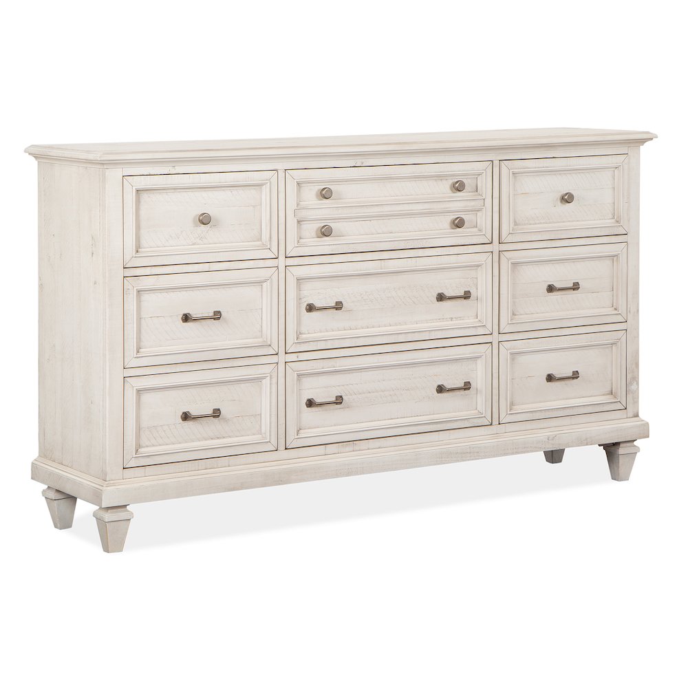 Newport Alabaster Drawer Dresser With Landscape Mirror