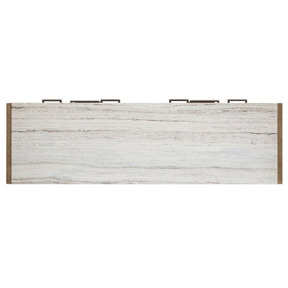 Plum Creek Sierra Brown Drawer Dresser With Landscape Mirror