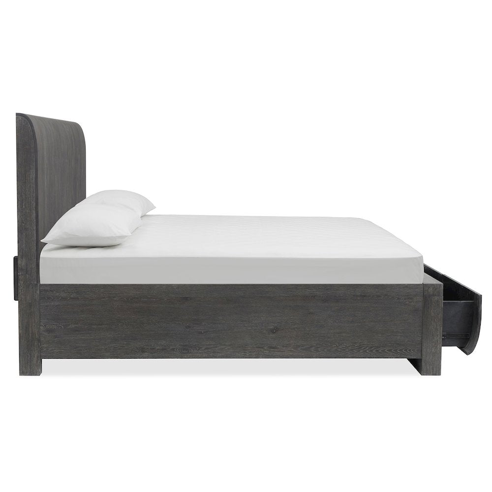 Kinsley Black Heron King Panel Storage Bed