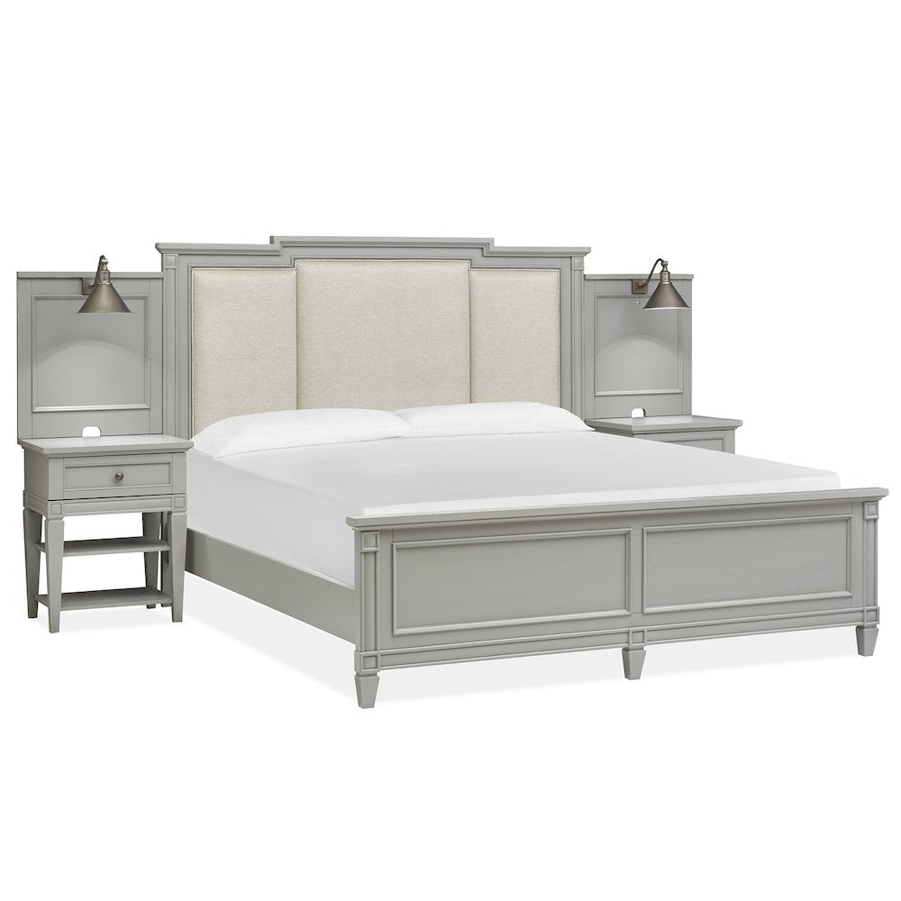 Glenbrook Pebble King Upholstered Wall Bed
