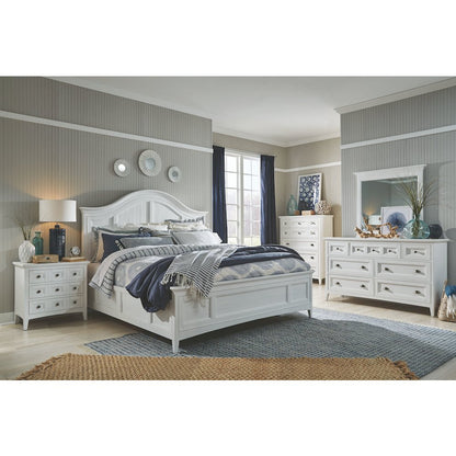 Heron Cove Chalk White And Dovetail Grey 2 Tone Drawer Chest