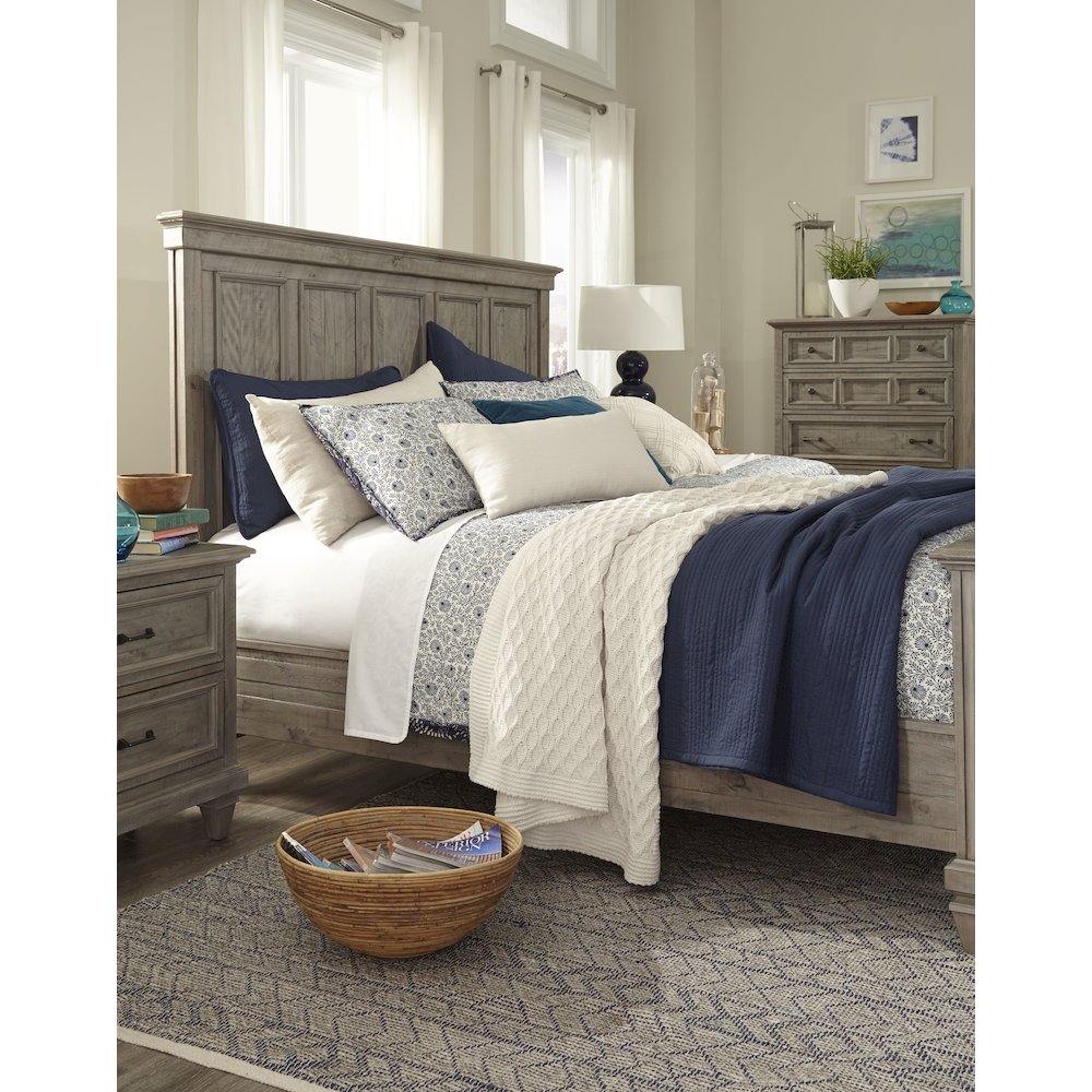 Lancaster Dovetail Grey King Panel Bed
