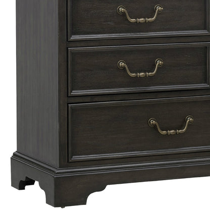Pulaski Hickory Creek Brown Velvet 10 Drawer Dresser With Mirror