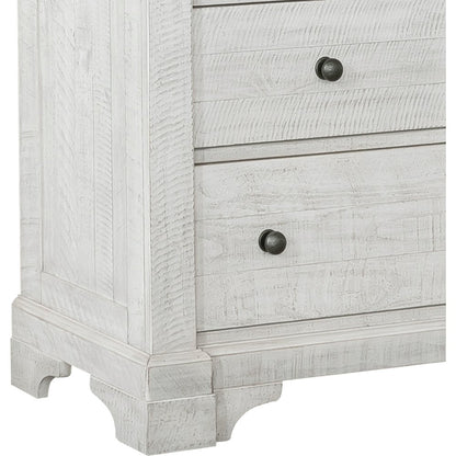 Samuel Lawrence Valley Ridge Distressed White 10 Drawer Dresser With Mirror