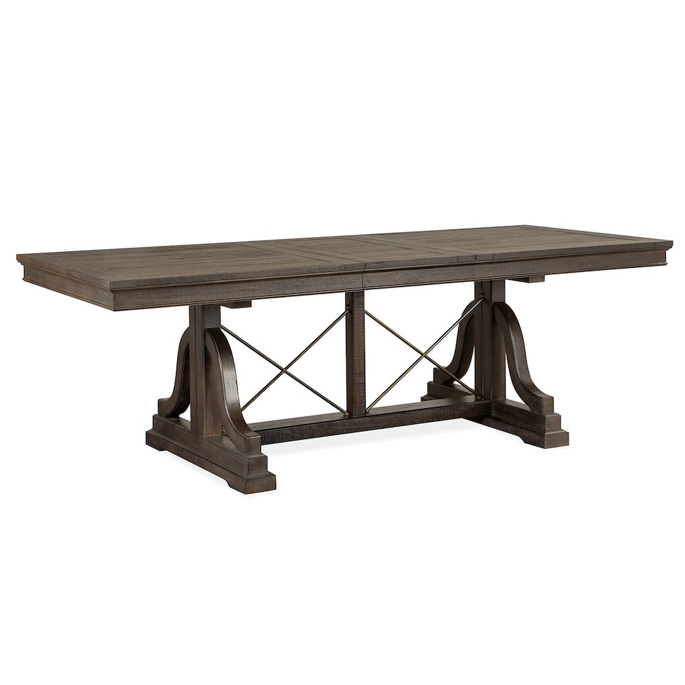 Westley Falls Graphite Trestle Dining Table Base