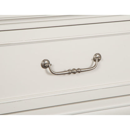Willowbrook Egg Shell White With Slight Rub Through King Panel Storage Bed