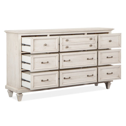 Newport Alabaster Drawer Dresser With Landscape Mirror