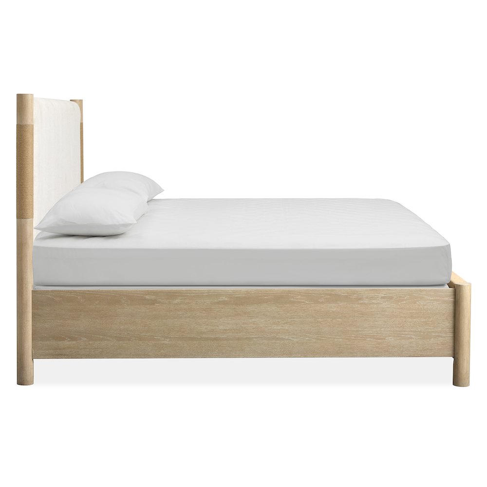 Sunset Cove Sanibel Brown King Panel Upholstered Bed
