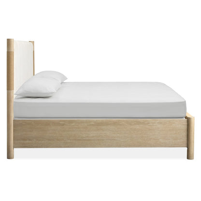 Sunset Cove Sanibel Brown King Panel Upholstered Bed