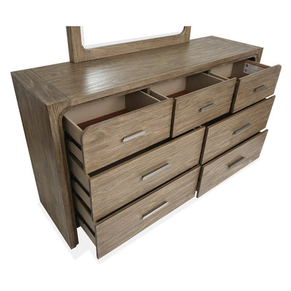 Westbourne Dark Umber Dresser With Portrait Mirror