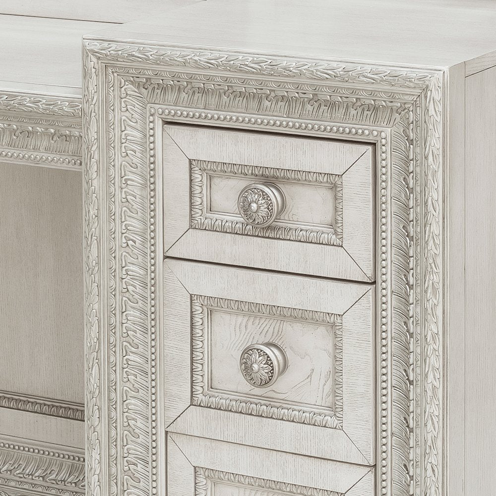 Pulaski Camila Creamy White Vanity With Mirror