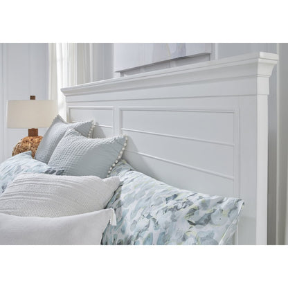 Charleston White Dove Queen White Panel Storage Bed