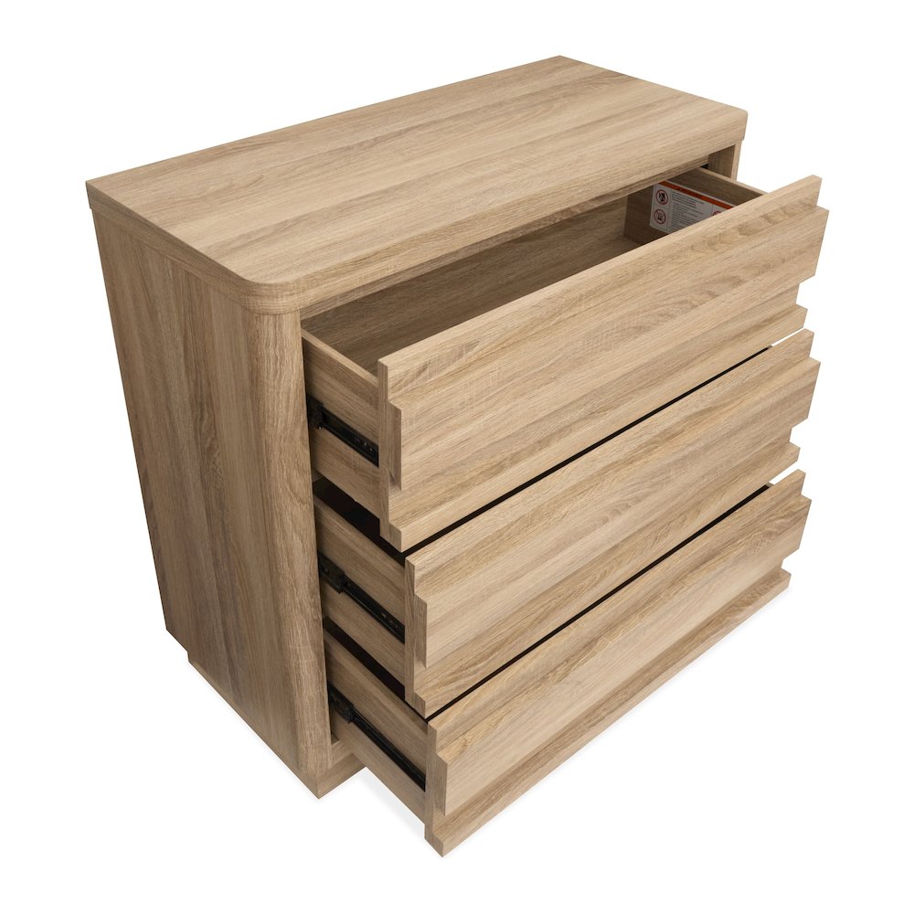 Brentwood Heights Provincial Brown Single Drawer Dresser With Portrait Mirror