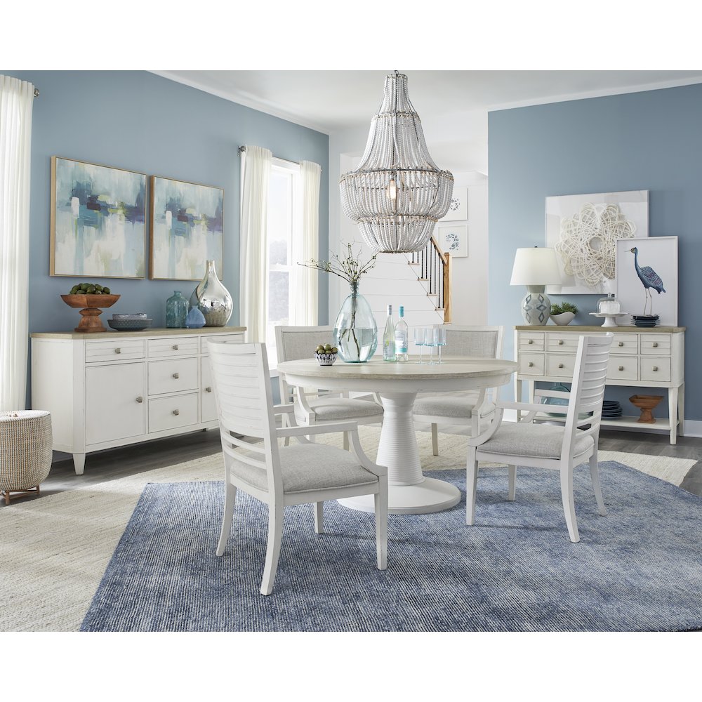 Echo Isles Sea Pearl And Driftwood Upholstered Arm Chair Two Pack