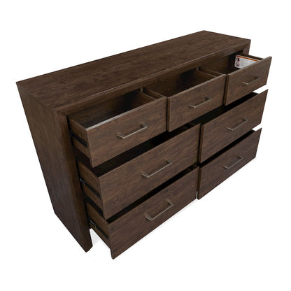 Llewellyn Columbian Walnut Dresser With Portrait Mirror