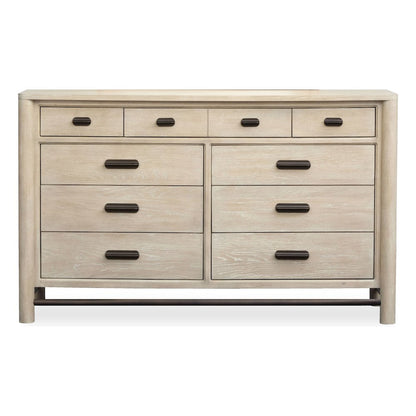 Sunset Cove Sanibel Brown Drawer Dresser With Landscape Mirror