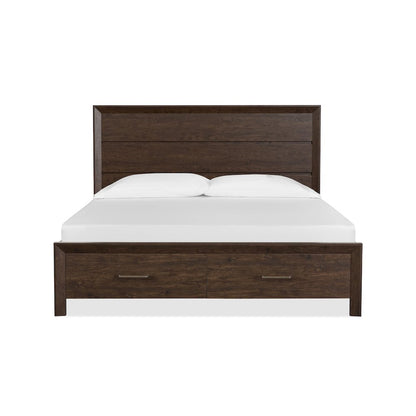 Llewellyn Columbian Walnut King Panel Storage Bed