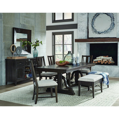 Westley Falls Graphite Upholstered Side Chair Two Pack