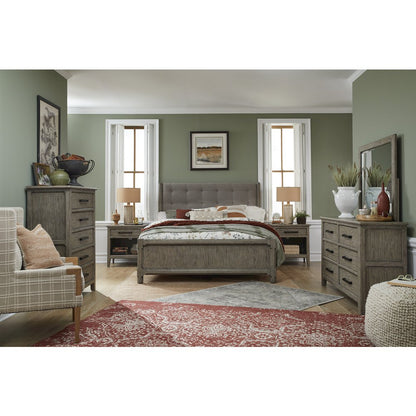 Claremont Smokey Taupe King Upholstered Panel Bed