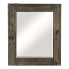 Abington Weathered Charcoal Portrait Mirror