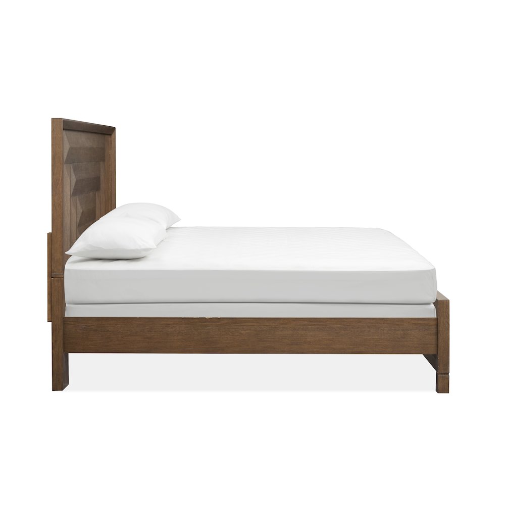 Callisto Bourbon Brown King Panel Bed