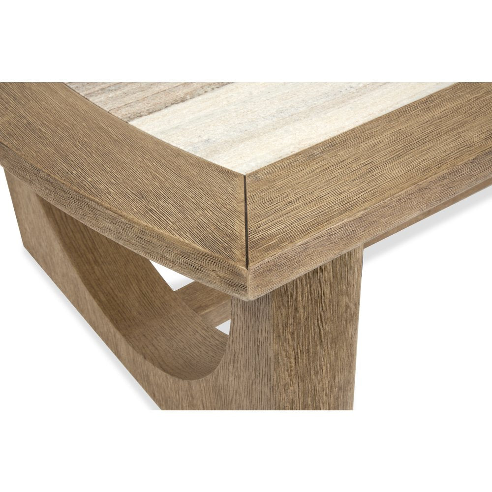 Bradford Riverbed Beige Rectangular Cocktail Table