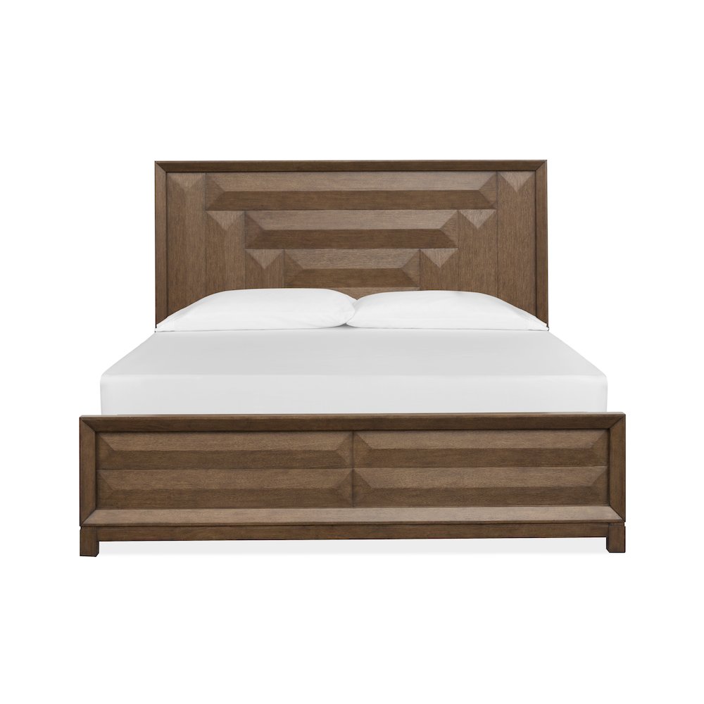 Callisto Bourbon Brown King Panel Bed
