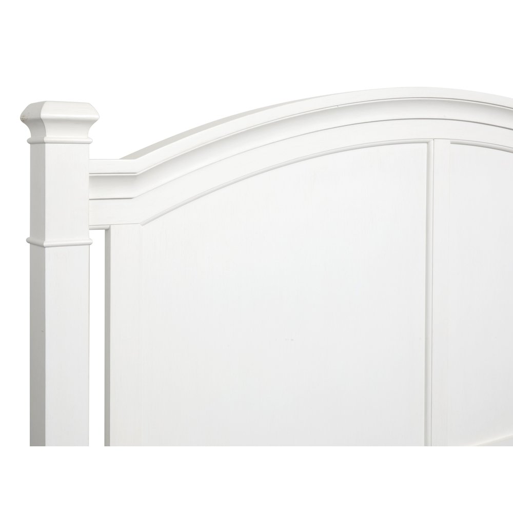 Kingston Whisper White And Cerused Nutmeg King Panel Bed