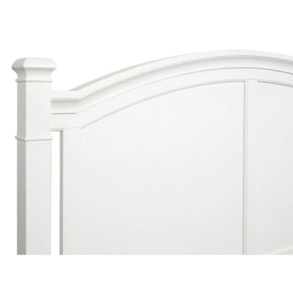 Kingston Whisper White And Cerused Nutmeg King Panel Bed