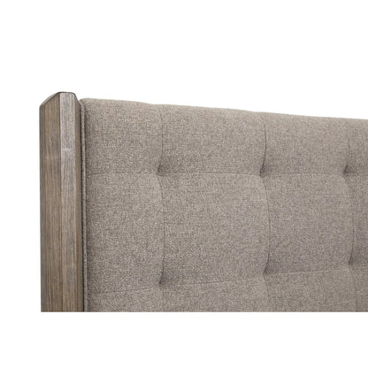 Claremont Smokey Taupe King Upholstered Panel Bed