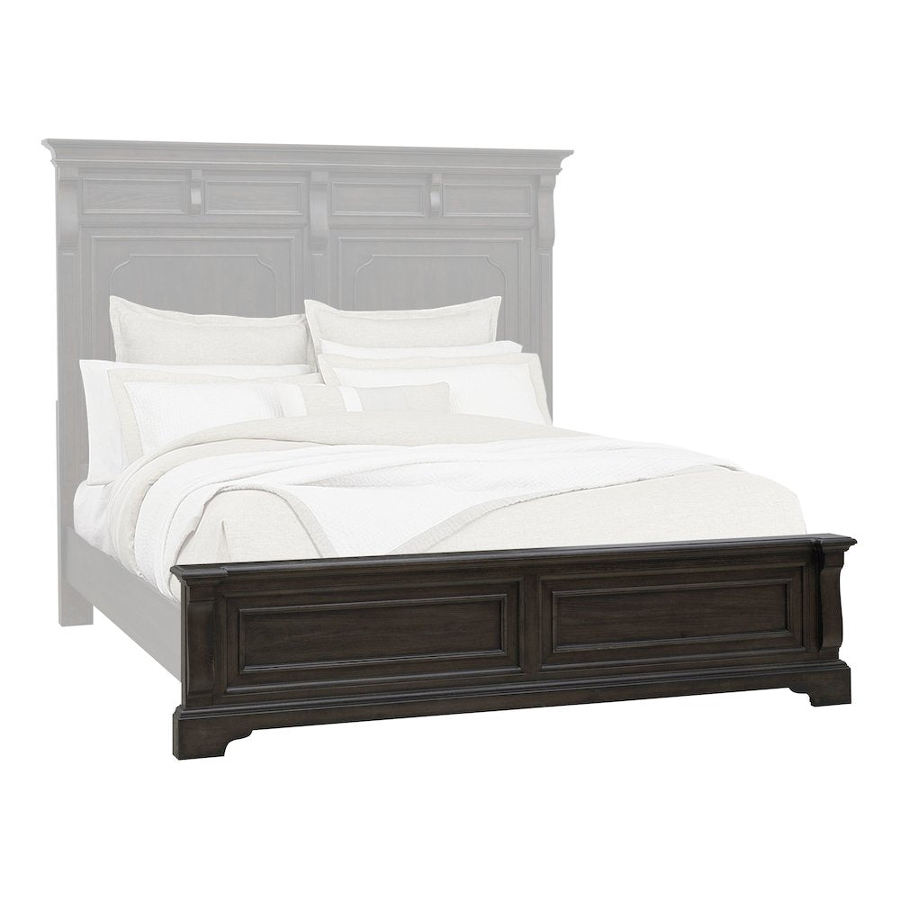 Pulaski Hickory Creek Brown Velvet King/California King Panel Footboard/Slats