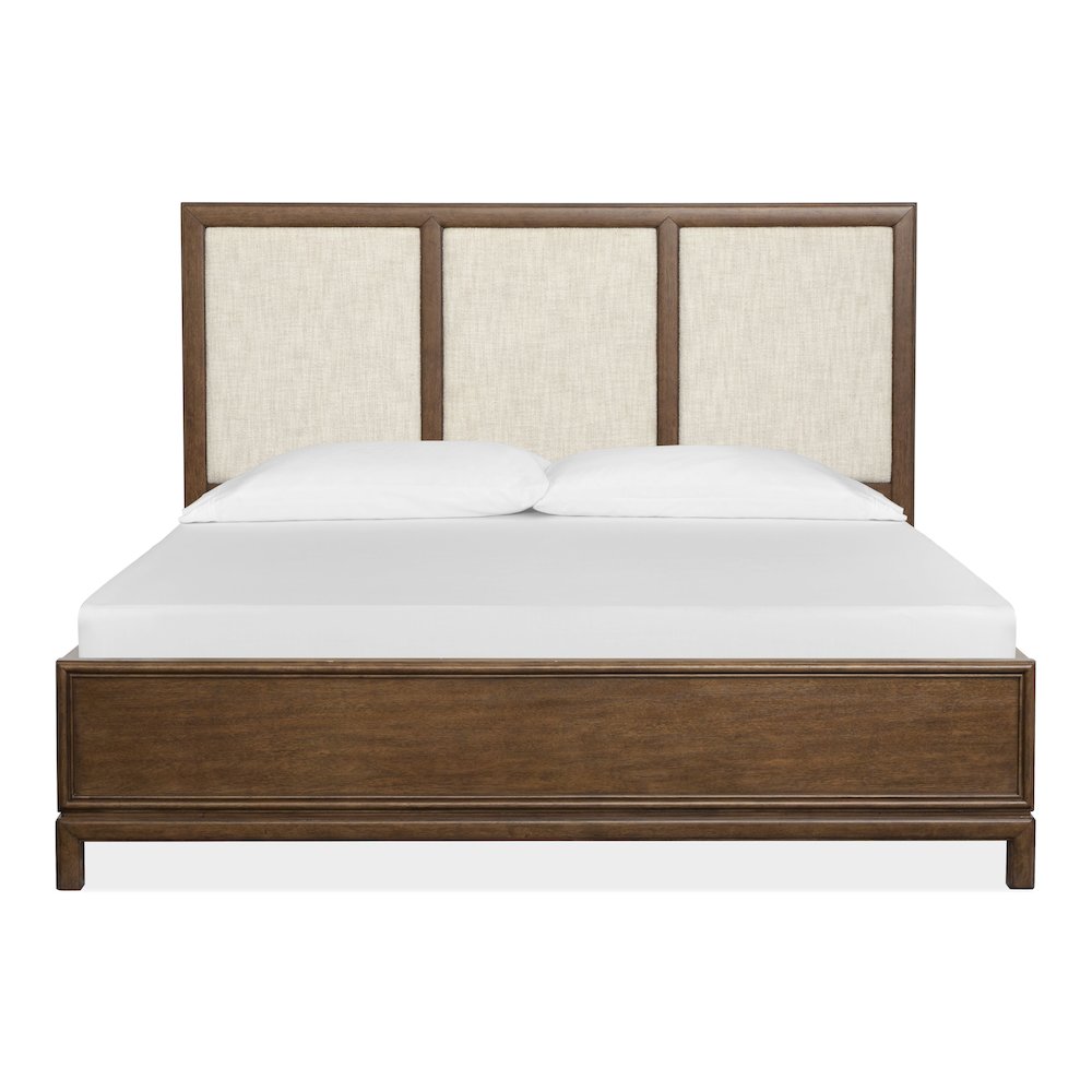 Ridgefield Russet King Upholstered Panel Bed