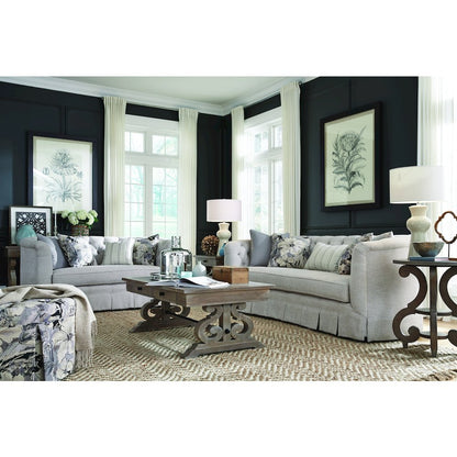 Tinley Park Dove Tail Grey Round Accent End Table