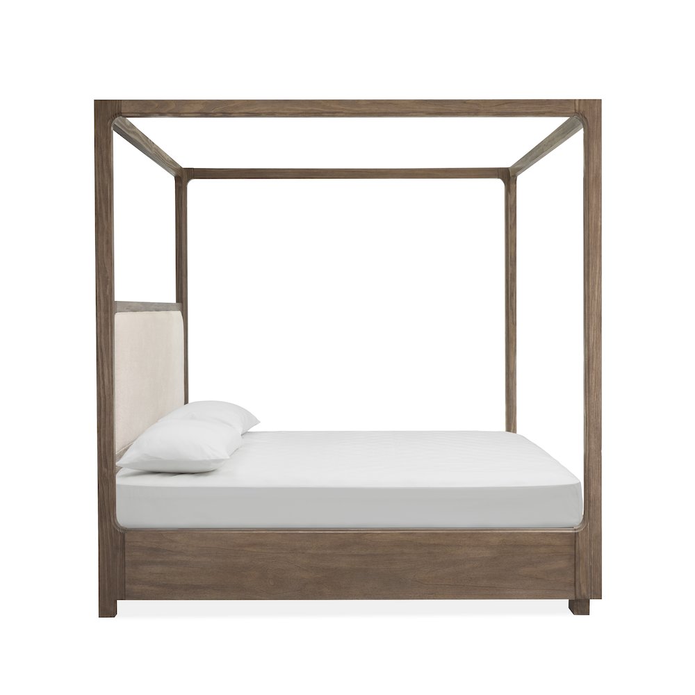 Westbourne Dark Umber King Upholstered Poster Bed