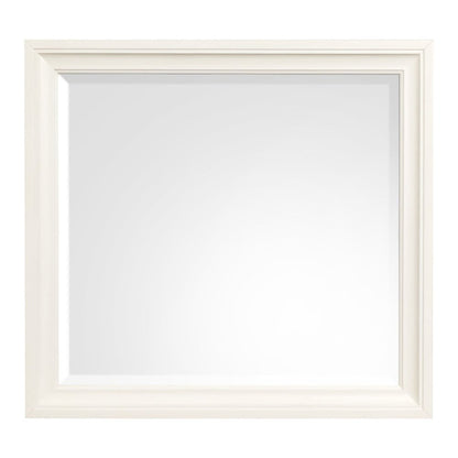 Kingston Whisper White And Cerused Nutmeg Landscape Mirror