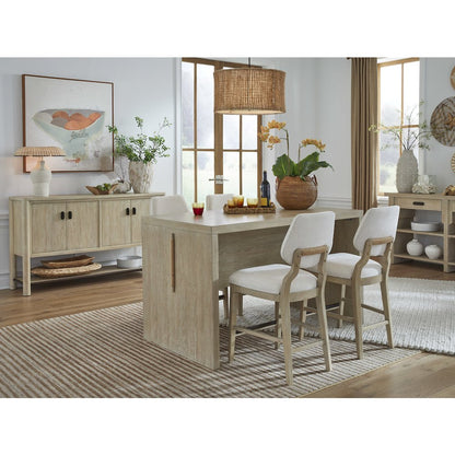 Sunset Cove Sanibel Brown Upholstered Counter Chair Two Pack