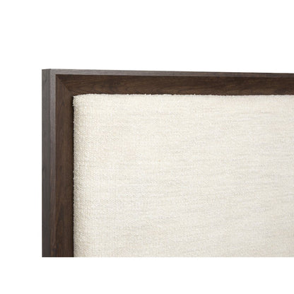 Llewellyn Columbian Walnut King Upholstered Panel Bed