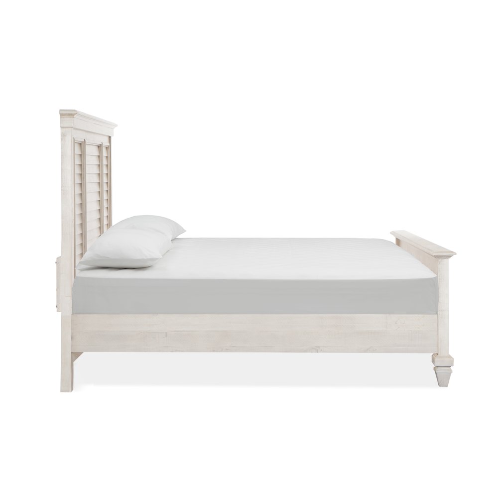 Newport Alabaster California King Shutter Panel Bed
