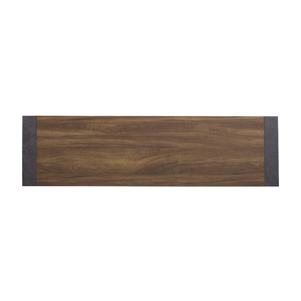 Jensen Tavern Brown Double Drawer Dresser With Paper Mirror