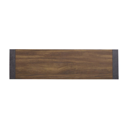 Jensen Tavern Brown Double Drawer Dresser With Paper Mirror