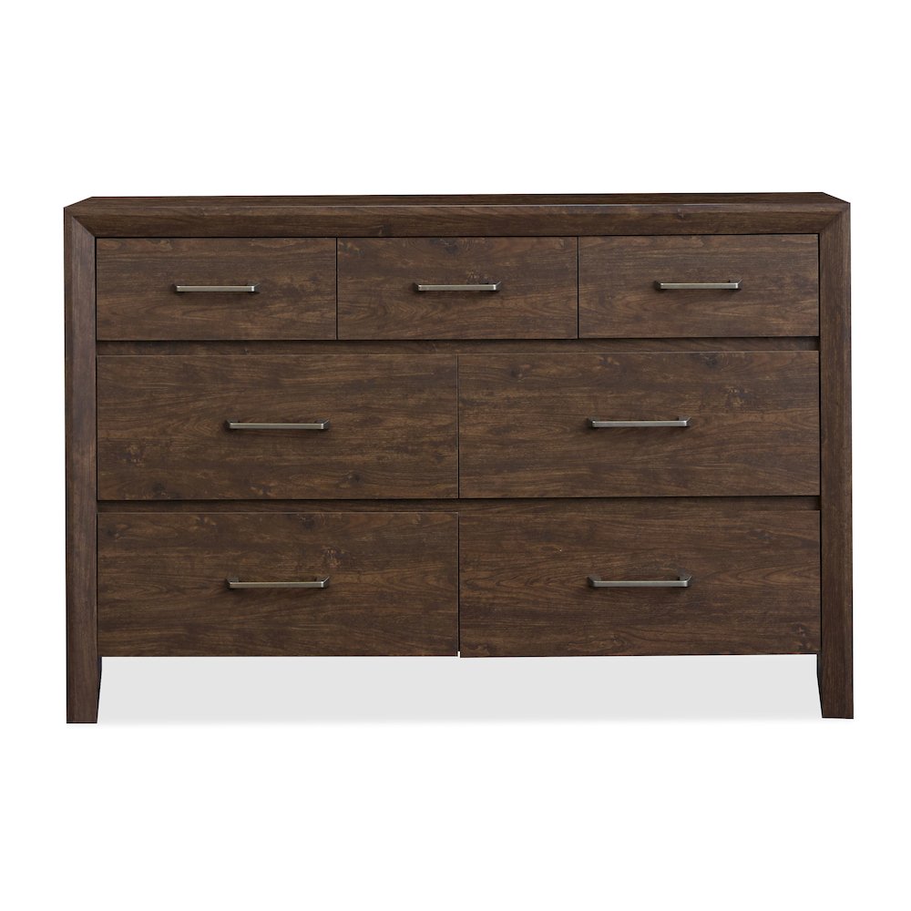 Llewellyn Columbian Walnut Dresser With Portrait Mirror