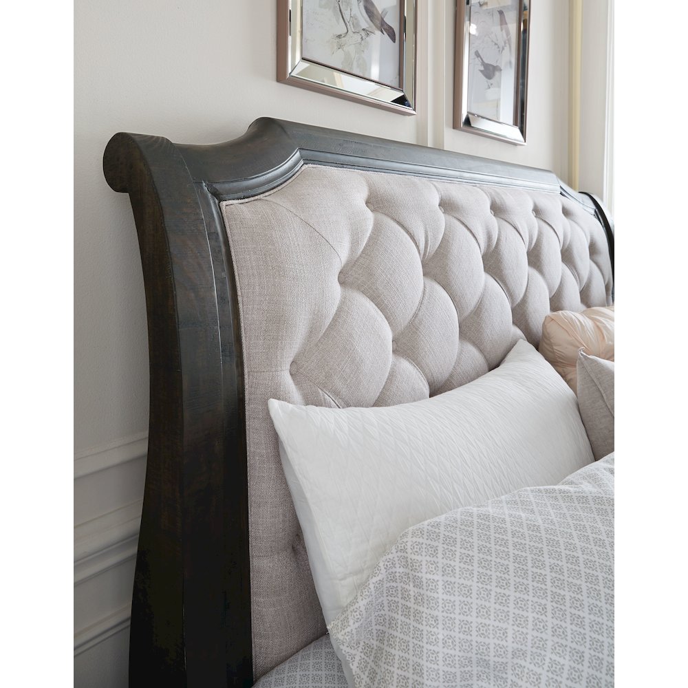 Bellamy Peppercorn Queen Sleigh Bed