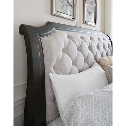 Bellamy Peppercorn Queen Sleigh Bed