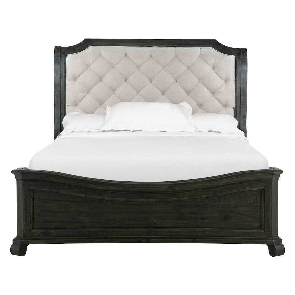 Bellamy Peppercorn King Sleigh Bed
