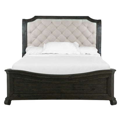 Bellamy Peppercorn King Sleigh Bed
