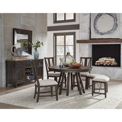 Westley Falls Graphite Curved Bench