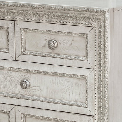 Pulaski Camila Creamy White Dresser With Mirror